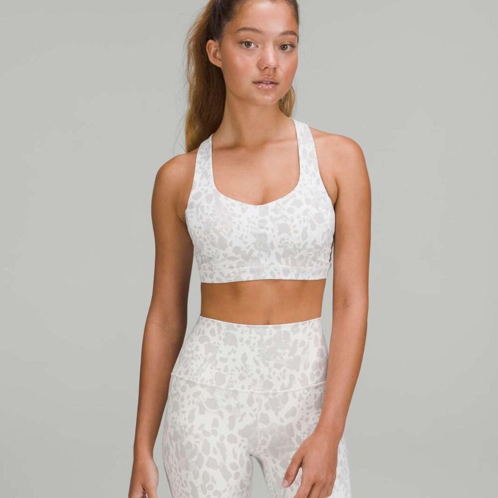 Lululemon Free to Be Serene Bra *Light Support, C/D Cup, Size 4, Color: Cheetah